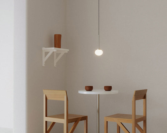 Ovoid Pendant Light | Stainless Steel | Single