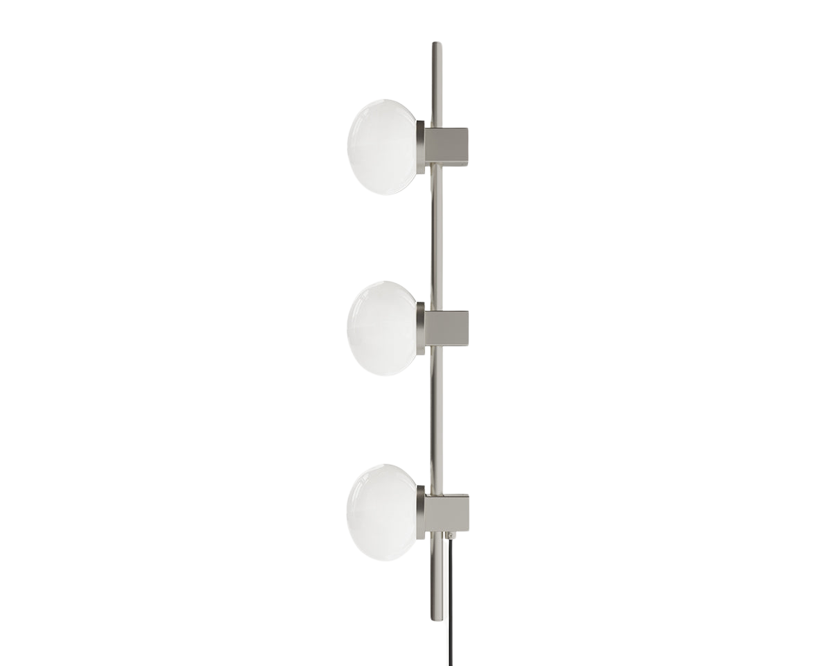 Ovoid Wall Lamp | Stainless Steel | Triple