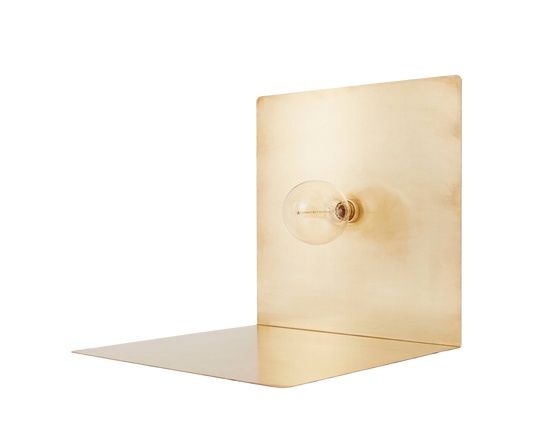 90° Floor Light | Brass