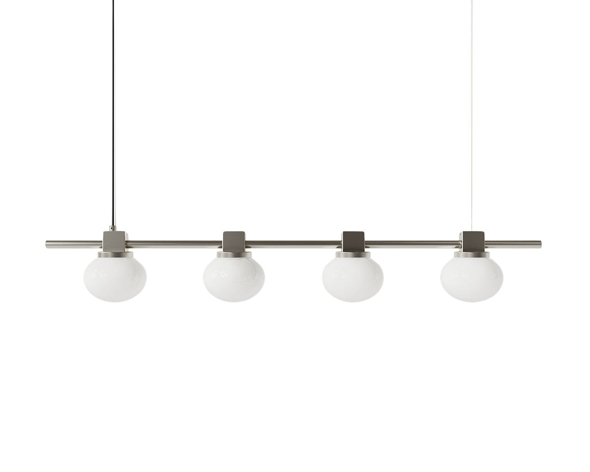 Ovoid Pendant Light | Stainless Steel | Quadruple