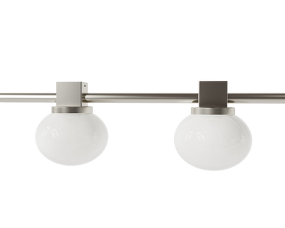 Ovoid Pendant Light | Stainless Steel | Quadruple