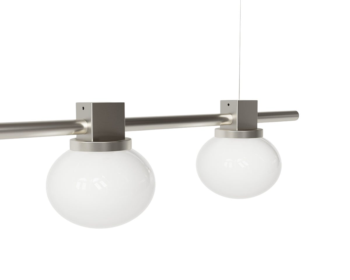 Ovoid Pendant Light | Stainless Steel | Quadruple