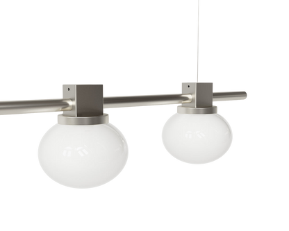 Ovoid Pendant Light | Stainless Steel | Quadruple