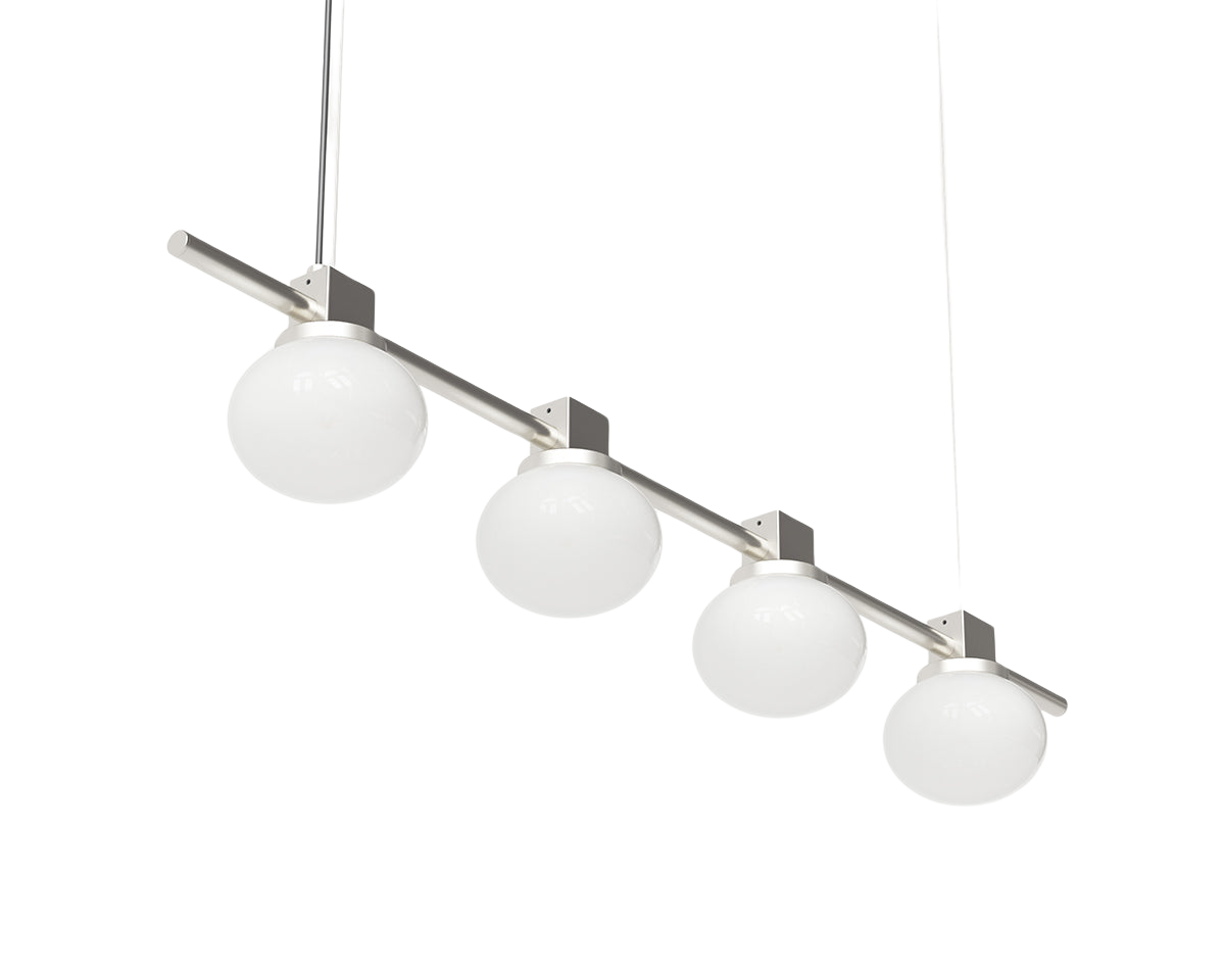 Ovoid Pendant Light | Stainless Steel | Quadruple