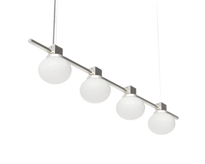 Ovoid Pendant Light | Stainless Steel | Quadruple