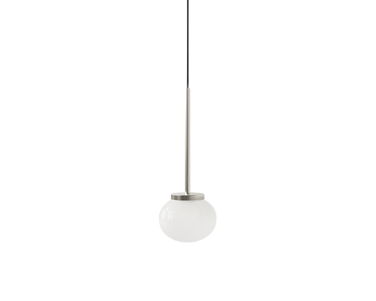 Ovoid Pendant Light | Stainless Steel | Single