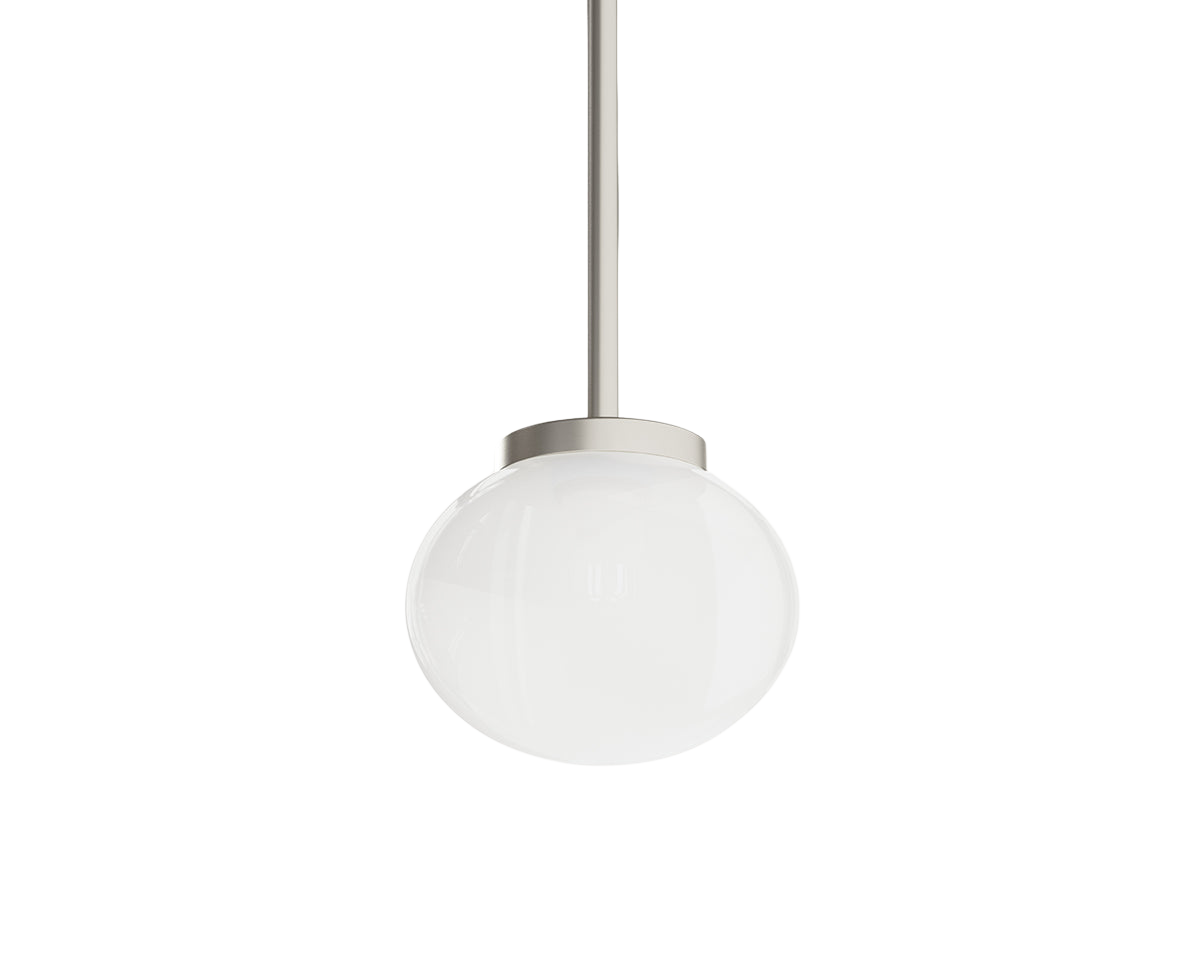 Ovoid Pendant Light | Stainless Steel | Single